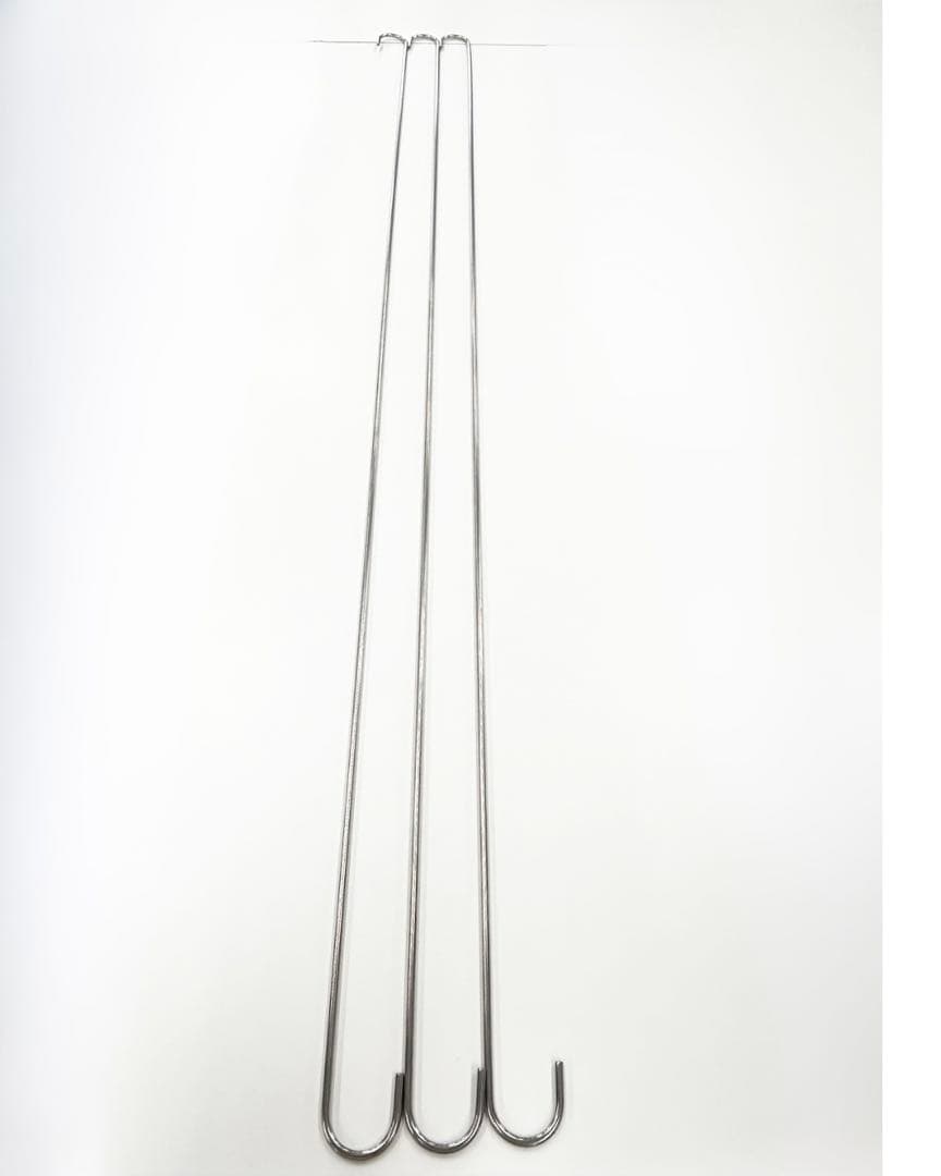 【10本セット】 ロングSカン S字フック 防犯ネット フック 160cm