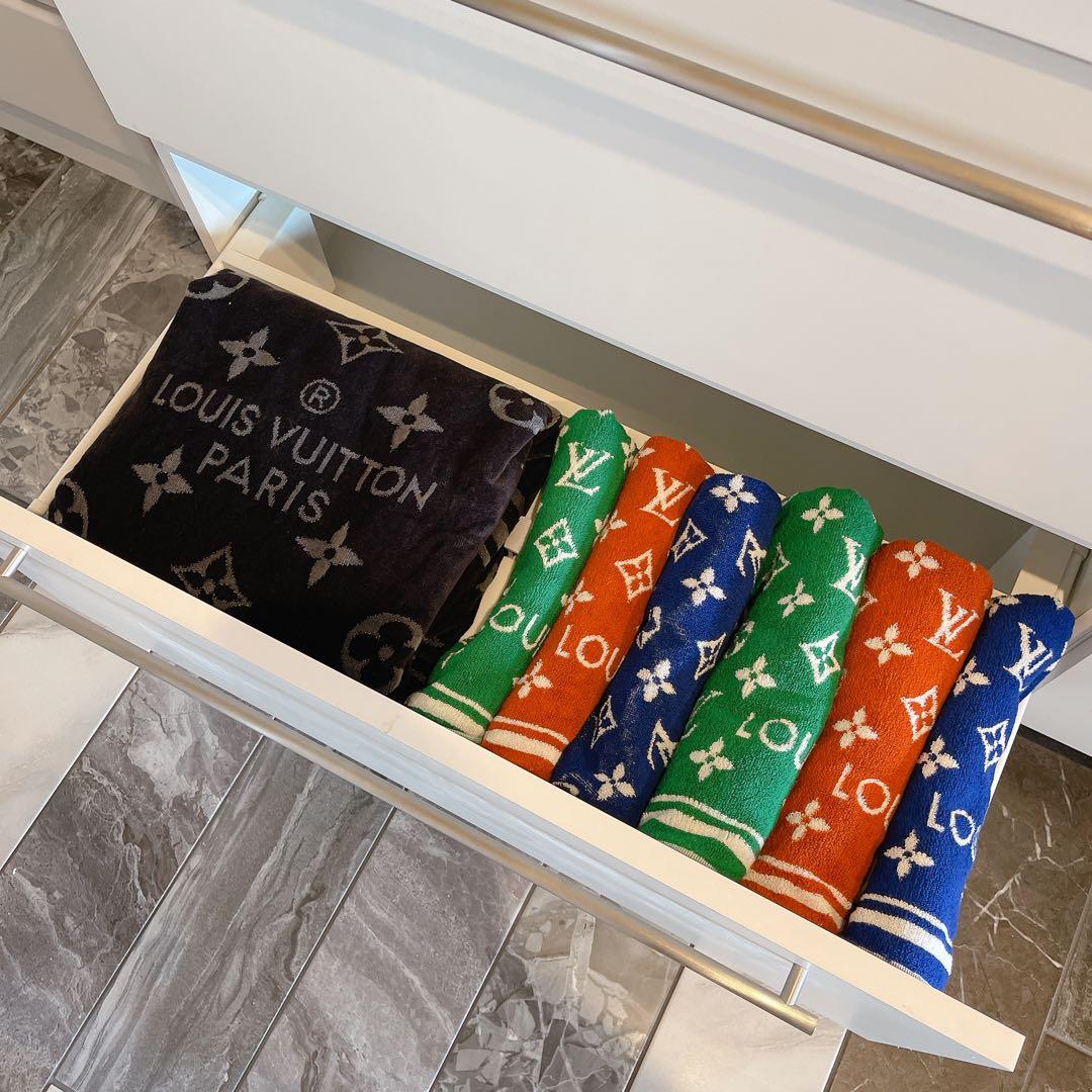 ルイヴィトン セルヴィエットセットLVマッチモノグラム タオル 茶