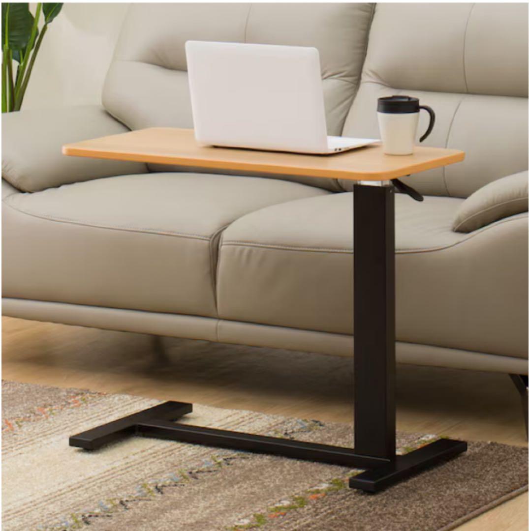 廃番品】ニトリ 昇降デスク ベッドサイド キャスター付き 高さ調節