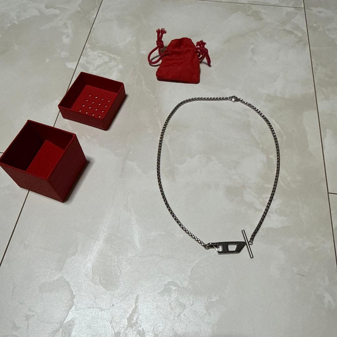 DIESEL チェーン ネックレス シルバー 箱付き