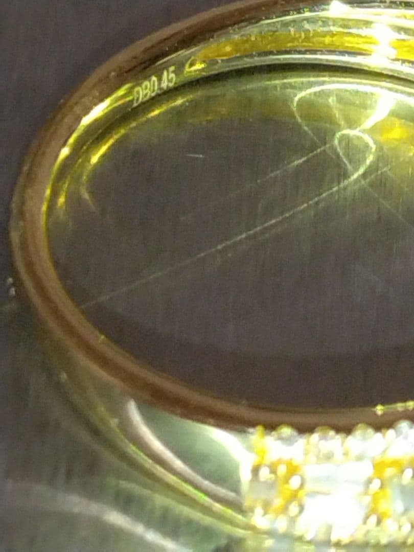 【ご奉仕価格】k18テーパー&ブリリアントカット天然ダイヤモンドパヴェ指輪