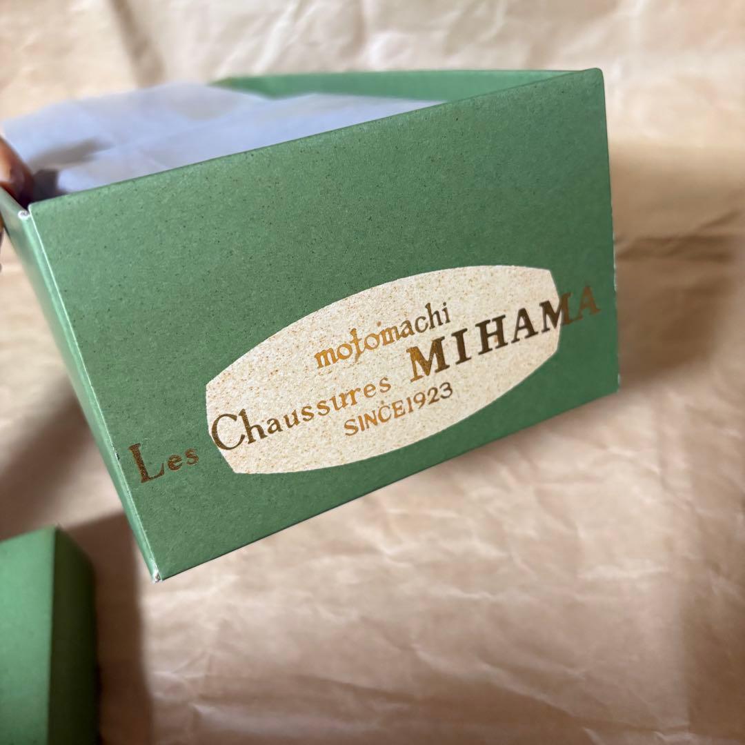 【未使用】ミハマ　MIHAMA ブラックリボンパンプス 箱付き