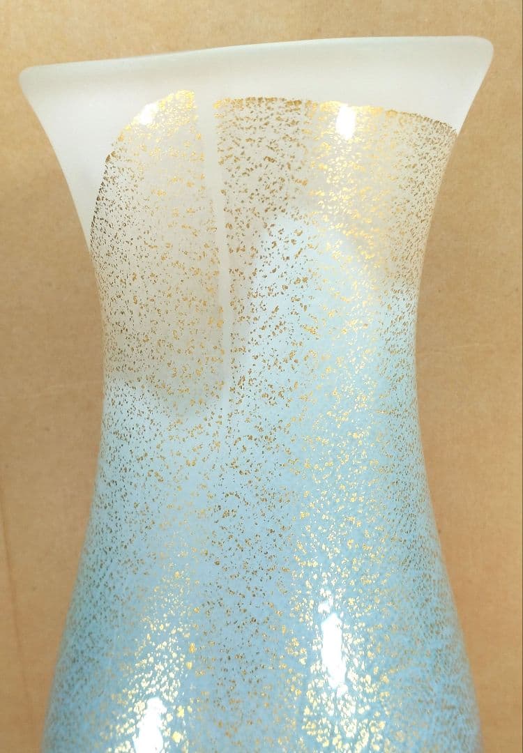 【本物保証】藤田喬平 手吹 ヴェニス三彩 共箱 毎日オークション出品現物 35㎝