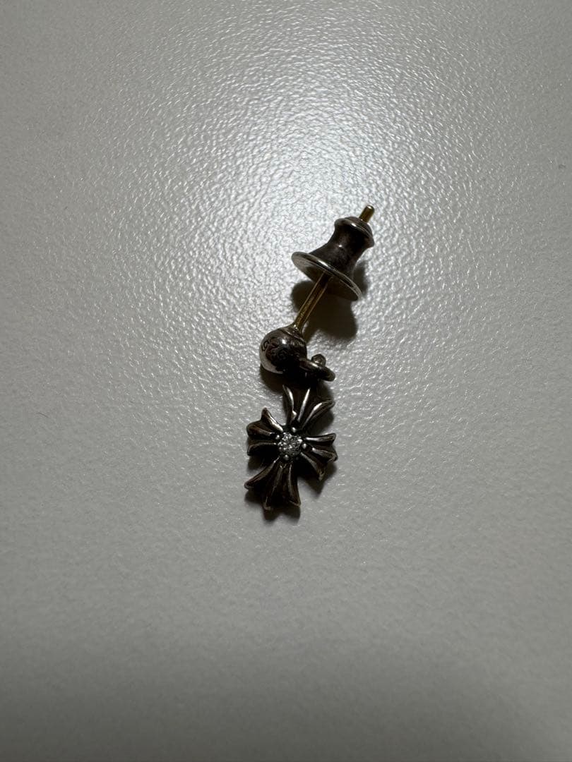 Chrom hearts タイニーE CHプラスドロップイヤリングwithダイヤ