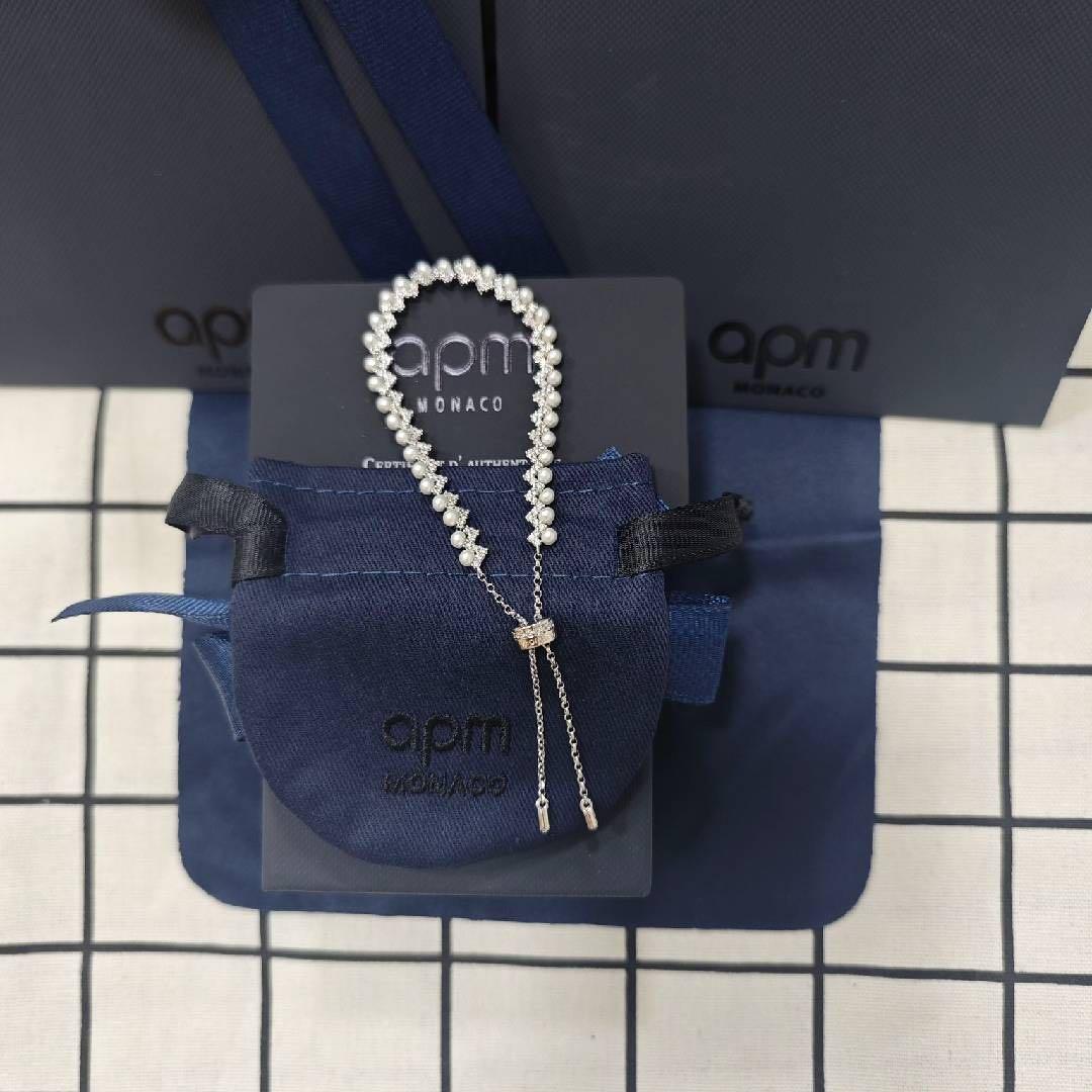 APM Monaco 925. シルバーパール エレガントブレスレット