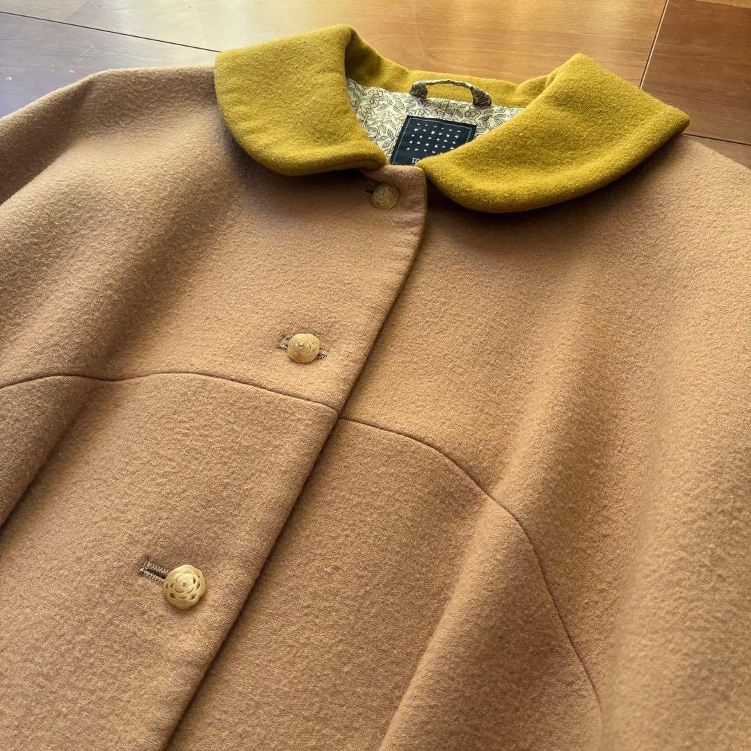 【sale】mina perhonen 丸襟コート moon sand 38