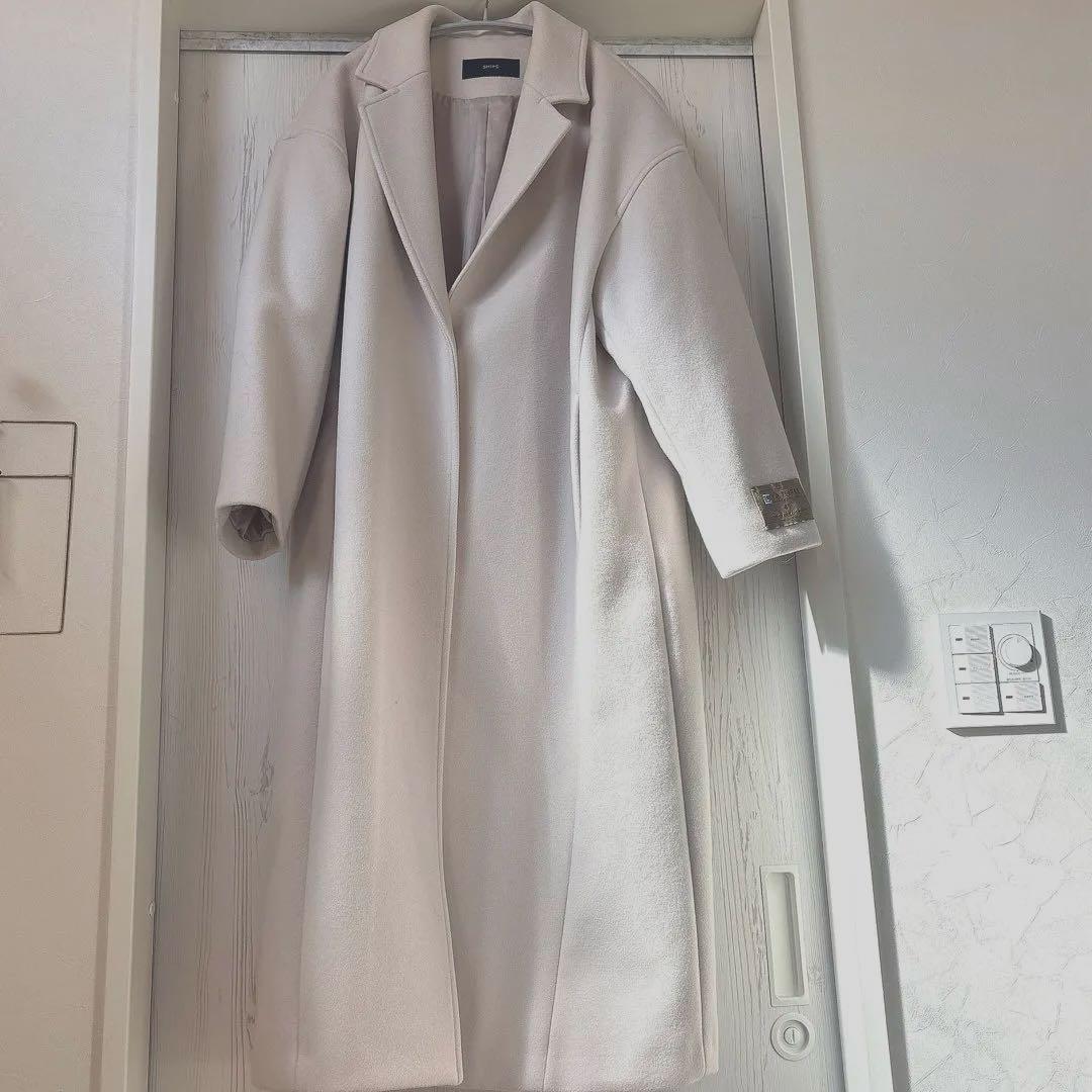 SHIPS ホワイト チェスターコート