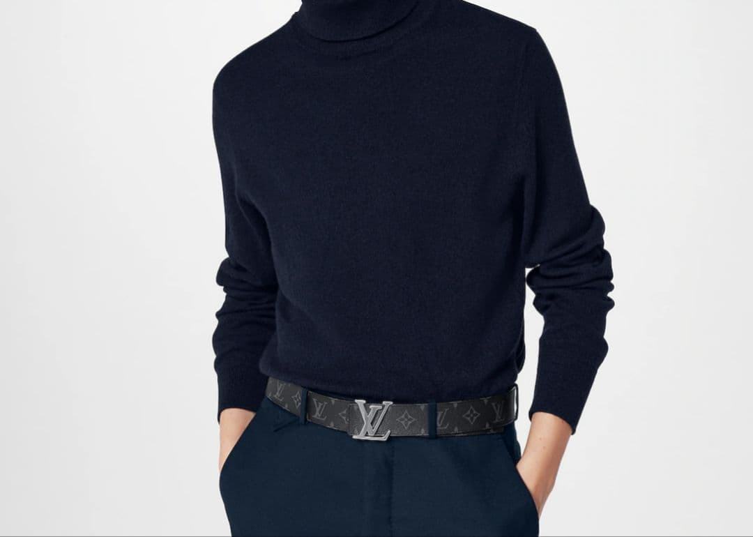 ルイヴィトン サンチュール LVイニシャル モノグラムエクリプス ベルト