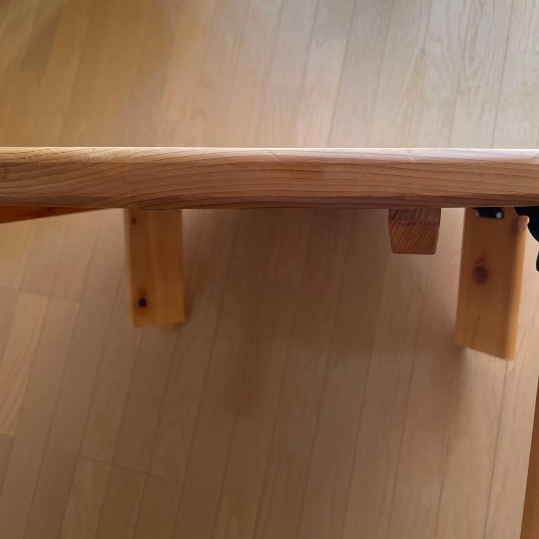 ひのき　ちゃぶ台　幅90cm（折りたたみ可）