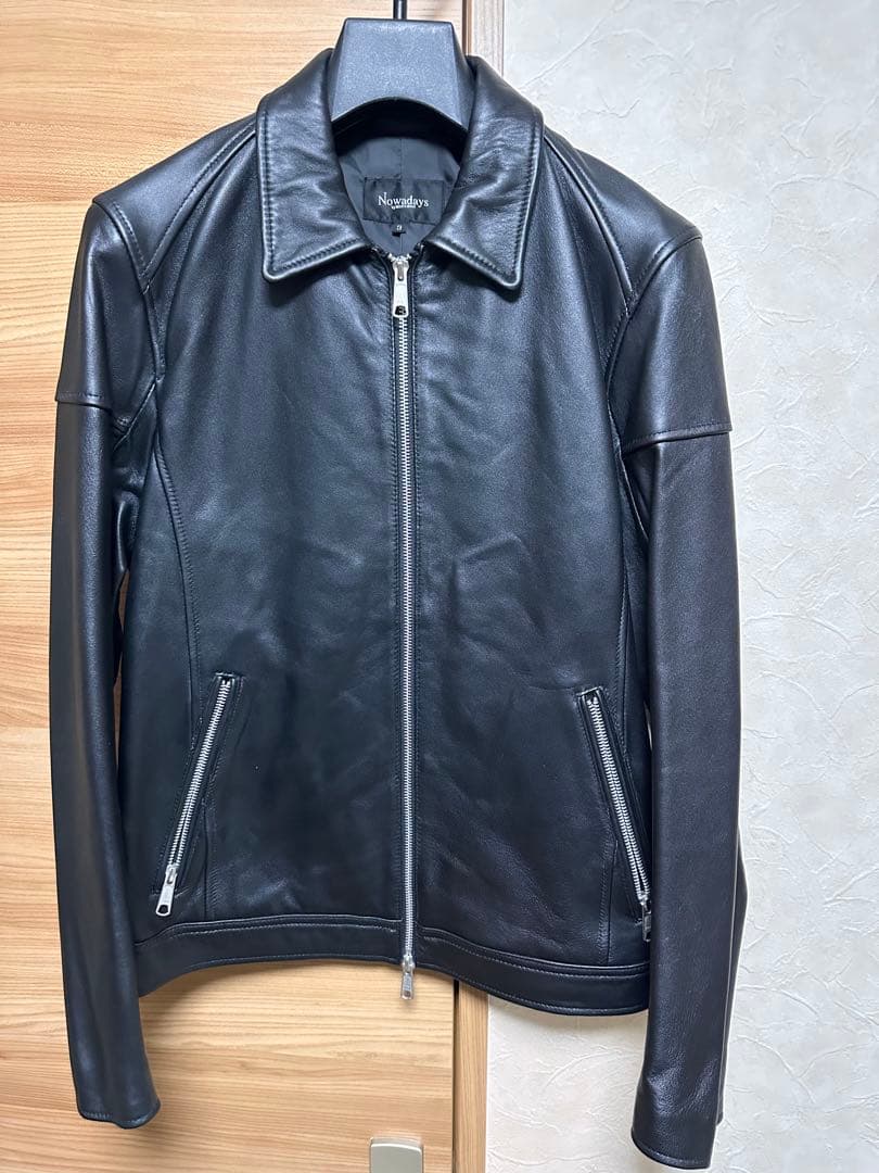 Nowadays ブラック レザージャケット サイズ3