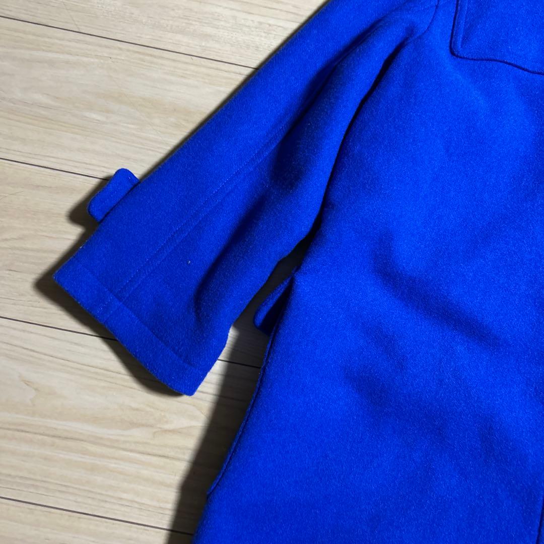 美品　ミラオーウェン　ロイヤルブルー　ロング　ダッフルコート　ブルー