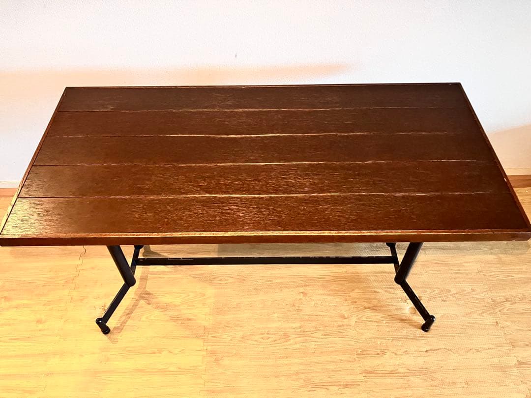 【送料込み】ダイニングテーブル ダークブラウン 木製　インダストリアル