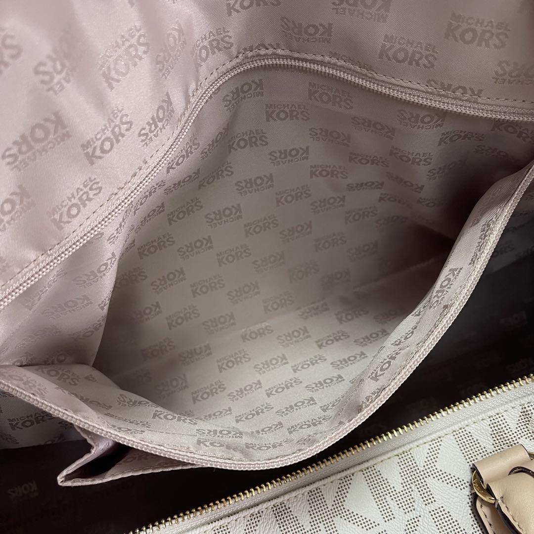 【すず 様✨】マイケルコース特大ボストンバッグレザーPVC総柄2WAY