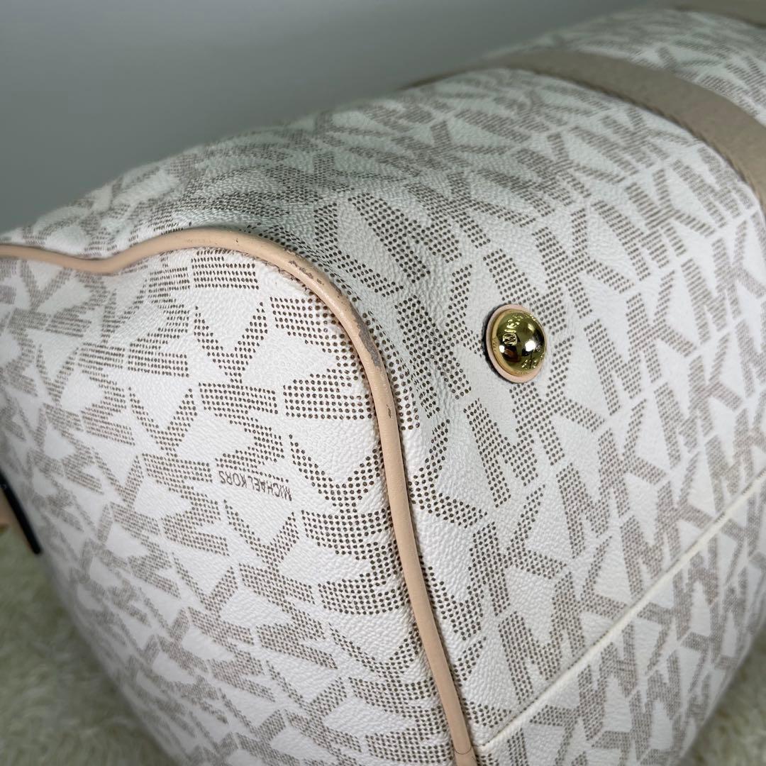 【すず 様✨】マイケルコース特大ボストンバッグレザーPVC総柄2WAY