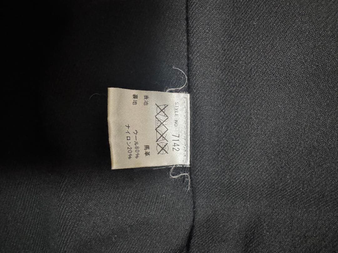 黒 シングルライダースジャケット