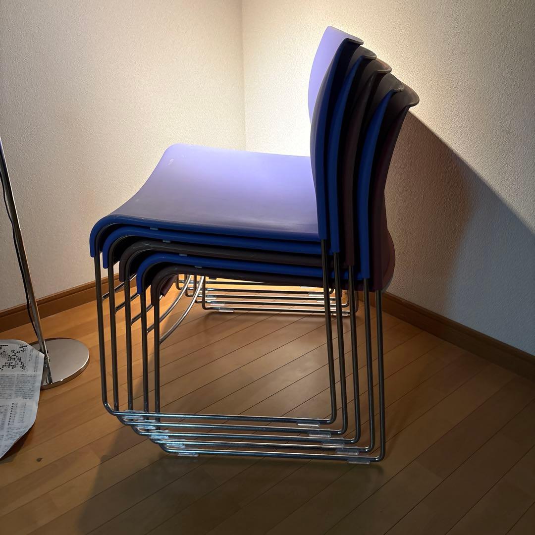 スペースエイジ ポストモダン KEILHAUER スタッキングチェア 5脚