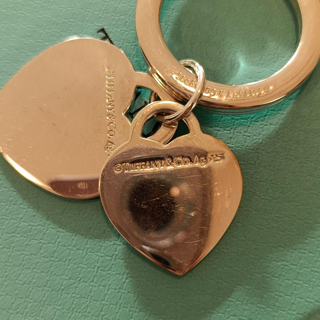 Tiffany & Co. ダブル ハート タグ キーリング