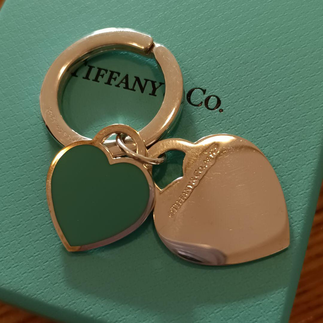 Tiffany & Co. ダブル ハート タグ キーリング