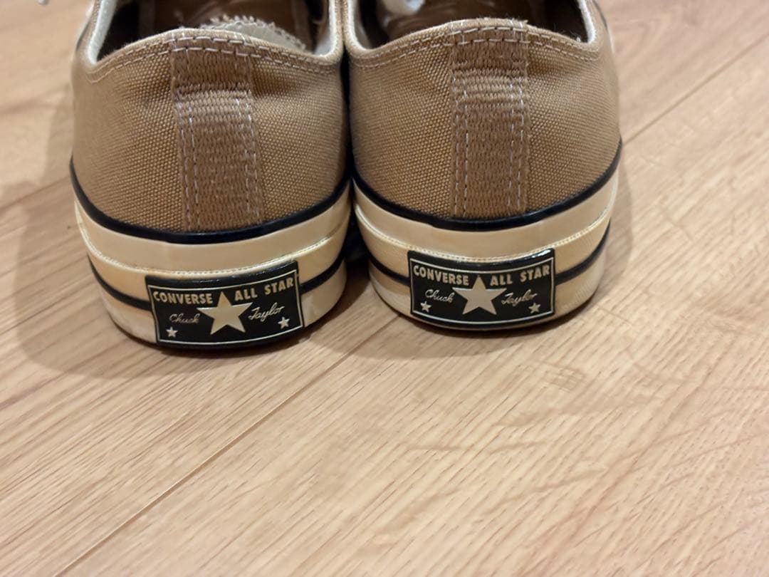 ct70 チャックテイラー　ベージュ スニーカー　コンバース