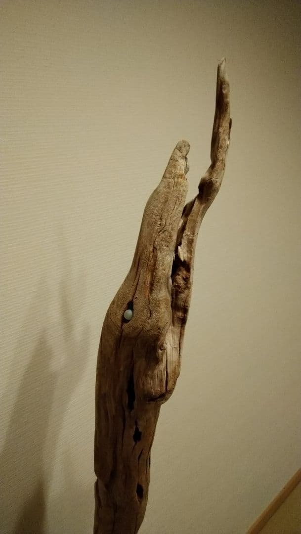 流木スタンドライト　大型　昇龍