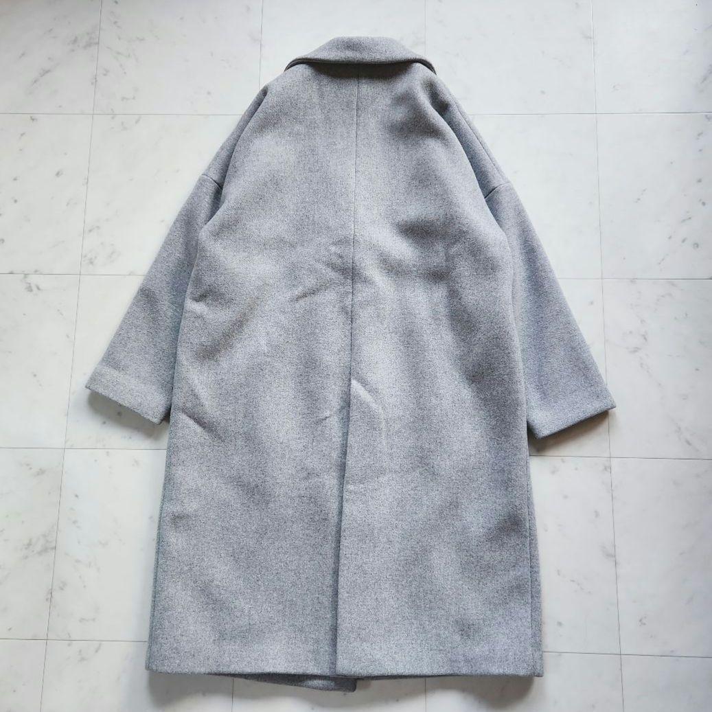 美品 定価5万 デミルクスビームス コート グレー 日本製 ワイドシルエット