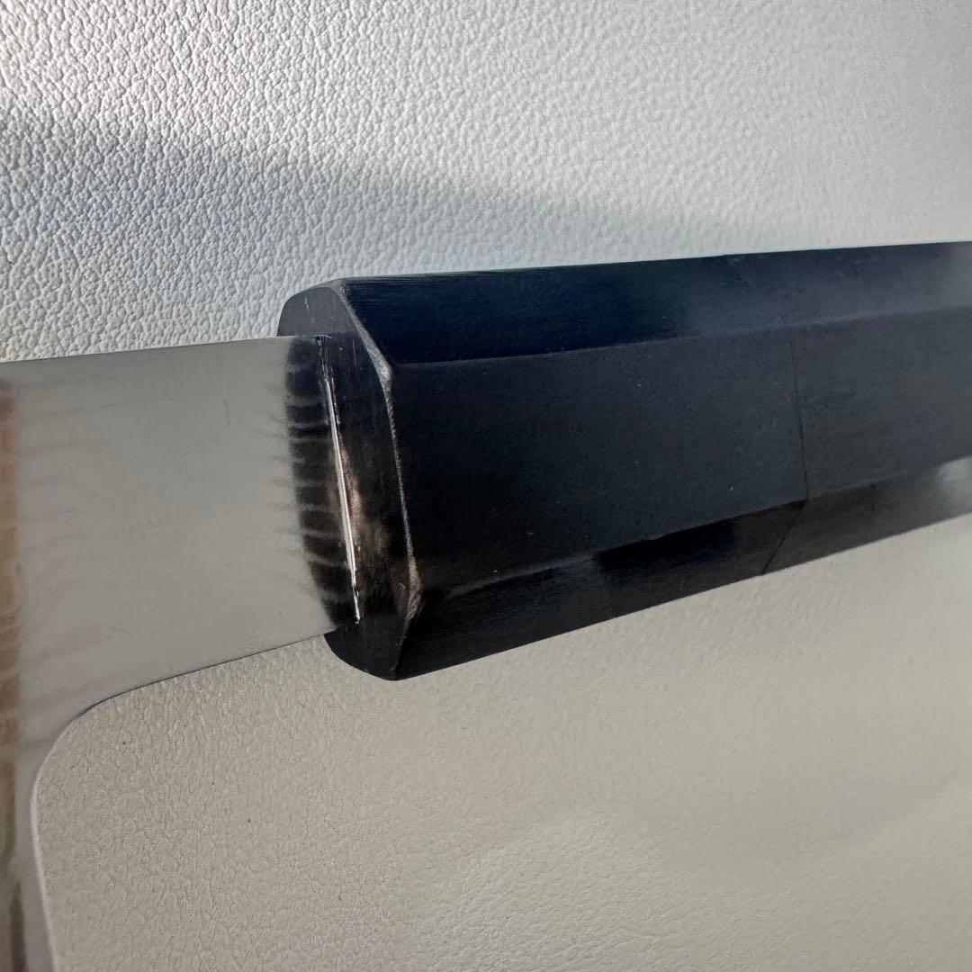 尺300mm 柳刃包丁 墨流しダマスカス　天然牛角黒檀八角柄　刺身包丁 和包丁