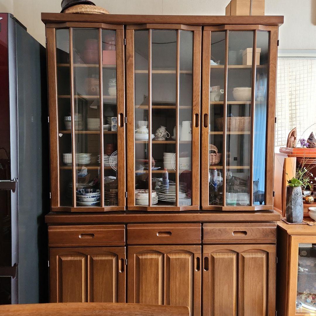 木製　食器棚　キャビネット
