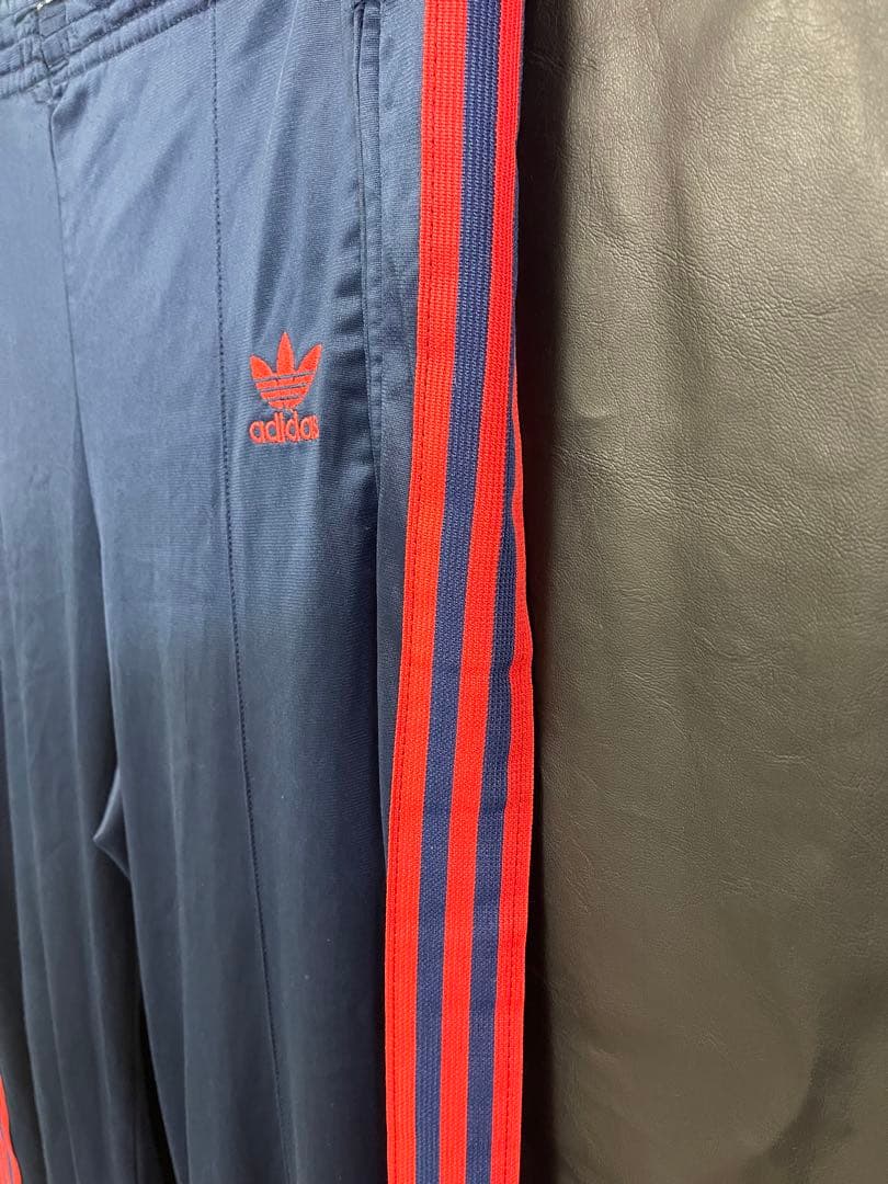 USA製 adidas ATP ネイビー×レッド　トラックパンツ M 刺繍ロゴ