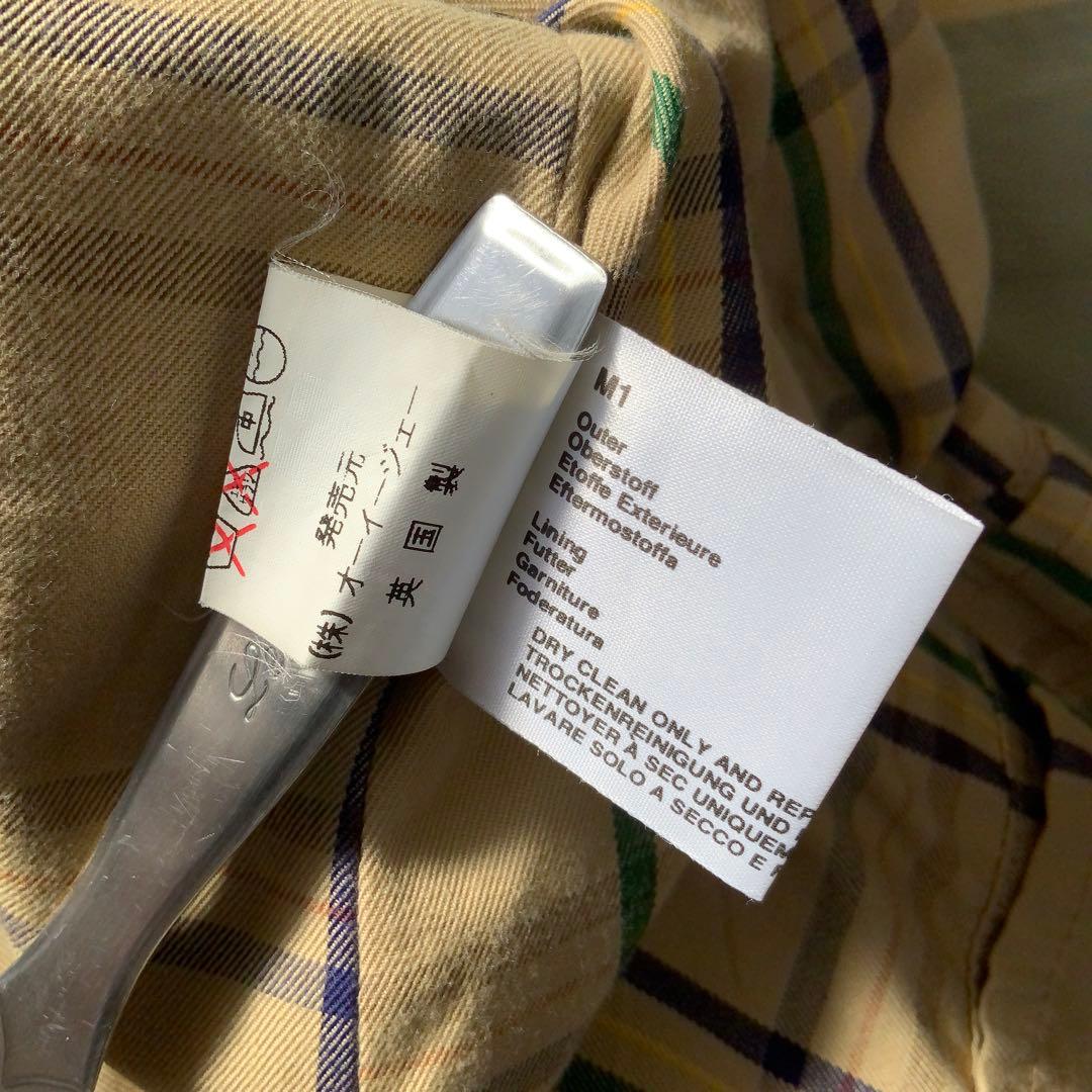 OLD ENGLANDオールドイングランド バルカラーコート 36英国製 カーキ