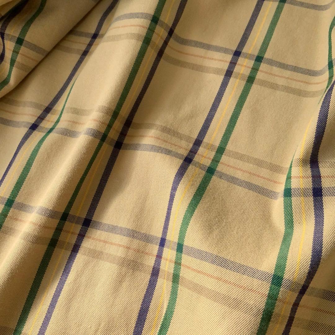 OLD ENGLANDオールドイングランド バルカラーコート 36英国製 カーキ