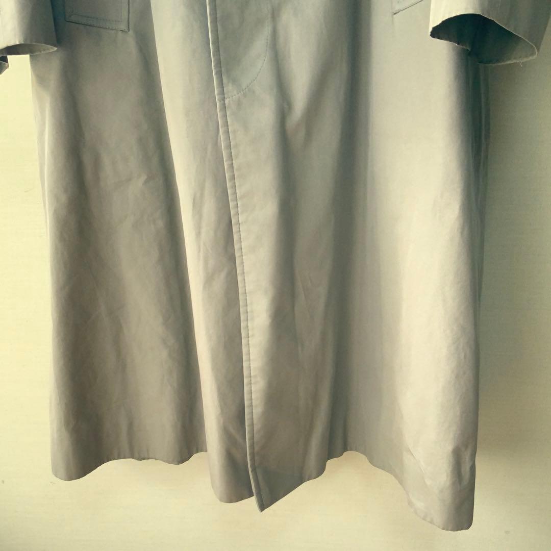 OLD ENGLANDオールドイングランド バルカラーコート 36英国製 カーキ