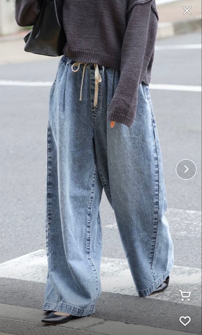 ジャーナルスタンダード イージーデニムワイドパンツ サイズ38