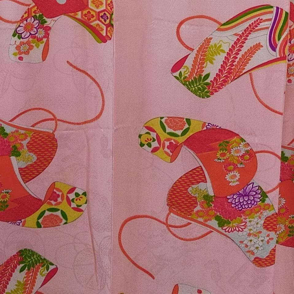 アンティーク 七五三　正絹 7歳 セット 081504