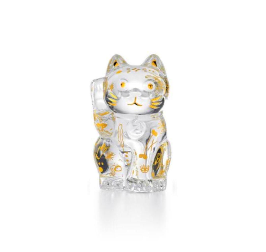 お*ぎ様 美品未使用バカラ限定品の幸運の招き猫