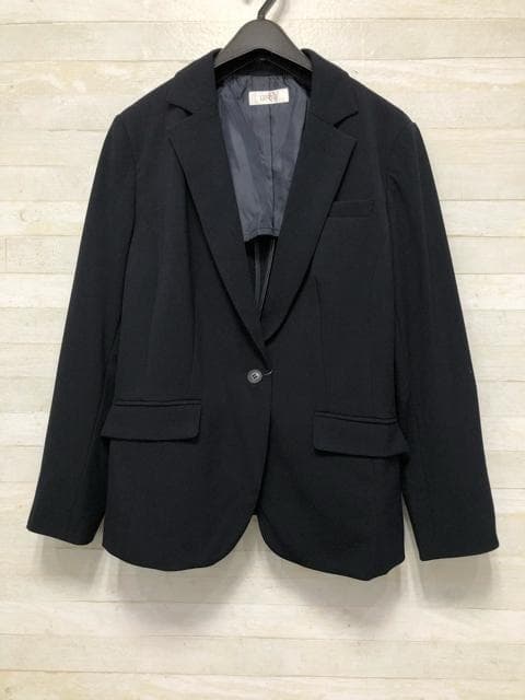 新品☆LL♪紺系♪洗えるストレッチパンツスーツ♪お仕事・通勤☆p651