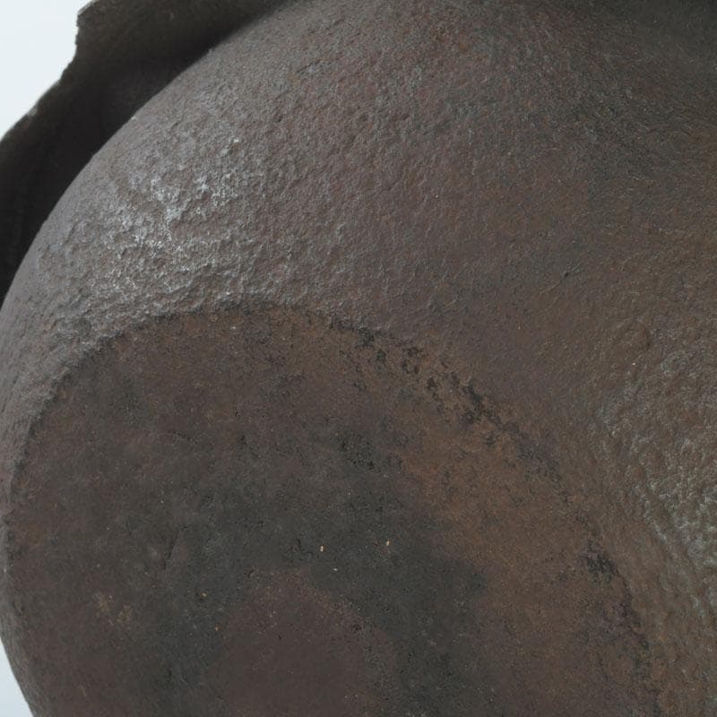 煎茶道具　桐地紋　風炉釜　鉄釜　V　9717