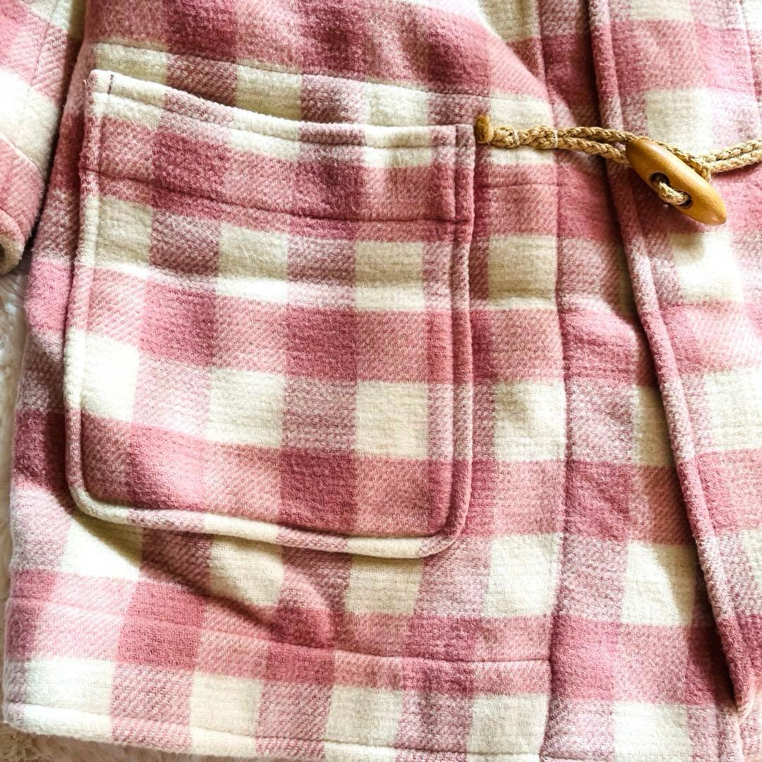 入手困難　美品　ピンクハウス　F チェック　ダッフルコート ピンク　トグル