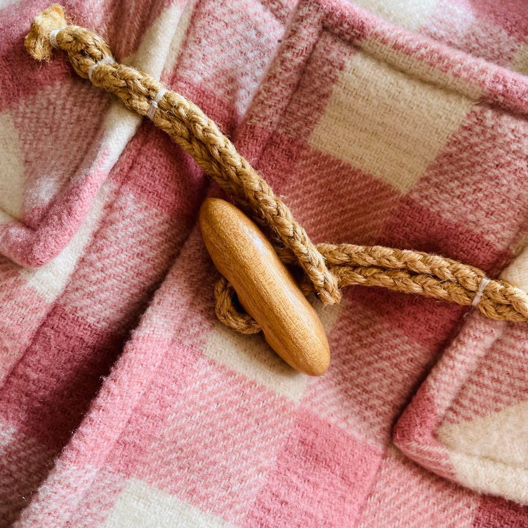 入手困難　美品　ピンクハウス　F チェック　ダッフルコート ピンク　トグル