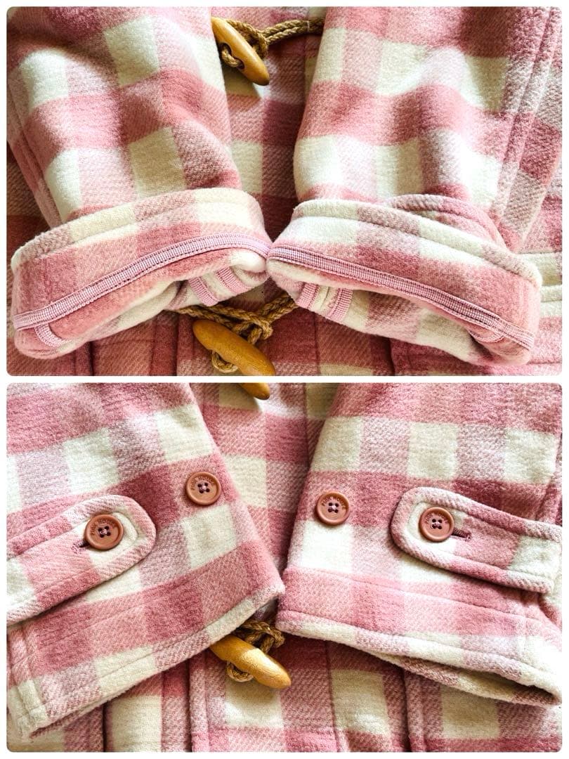 入手困難　美品　ピンクハウス　F チェック　ダッフルコート ピンク　トグル