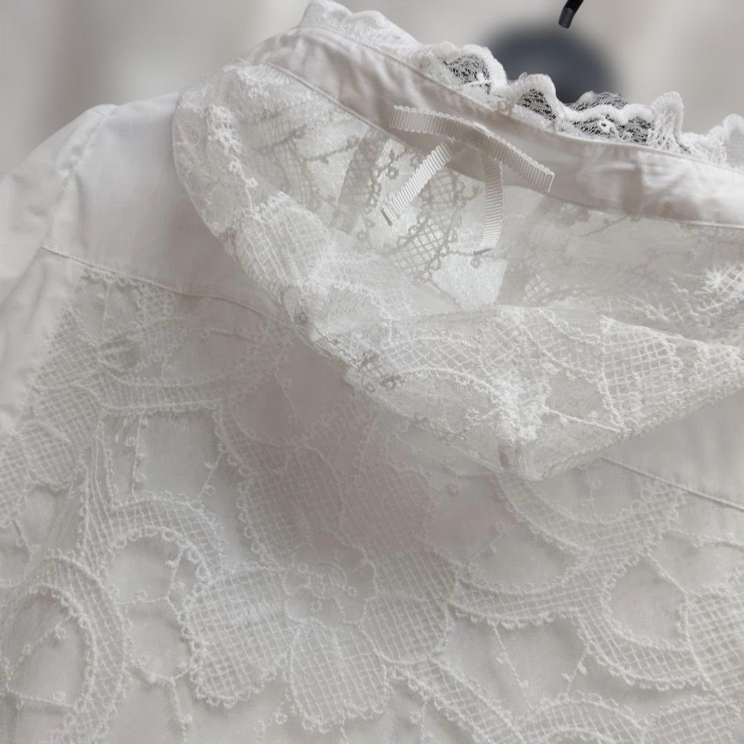 白レース仕立てコートサイズ42