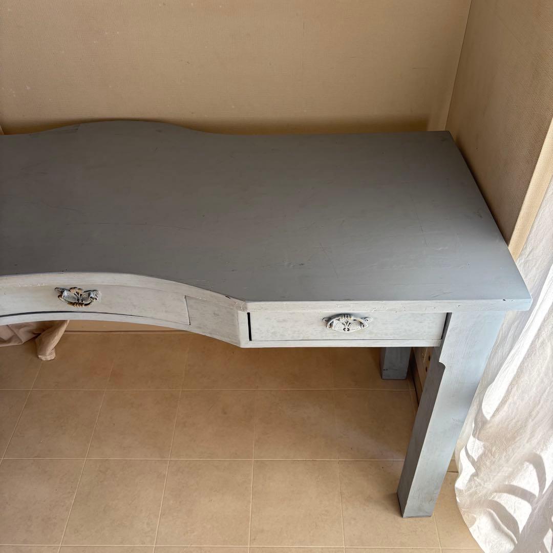 フランス製　シャビーシック　フレンチシャビー　アンティーク　デスク　ドレッサー