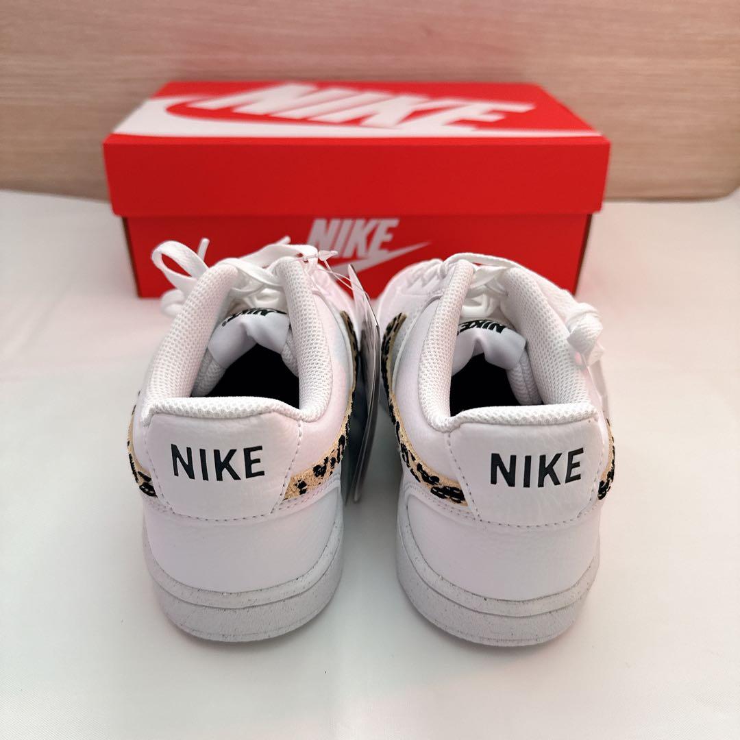 【新品】NIKE コートビジョンLO SE 25cm ヒョウ柄