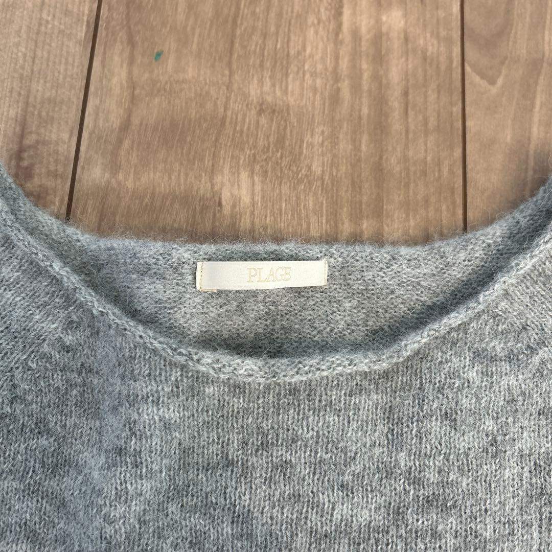 25FW plage Baby Alpaca ラグラン プルオーバー　グレー