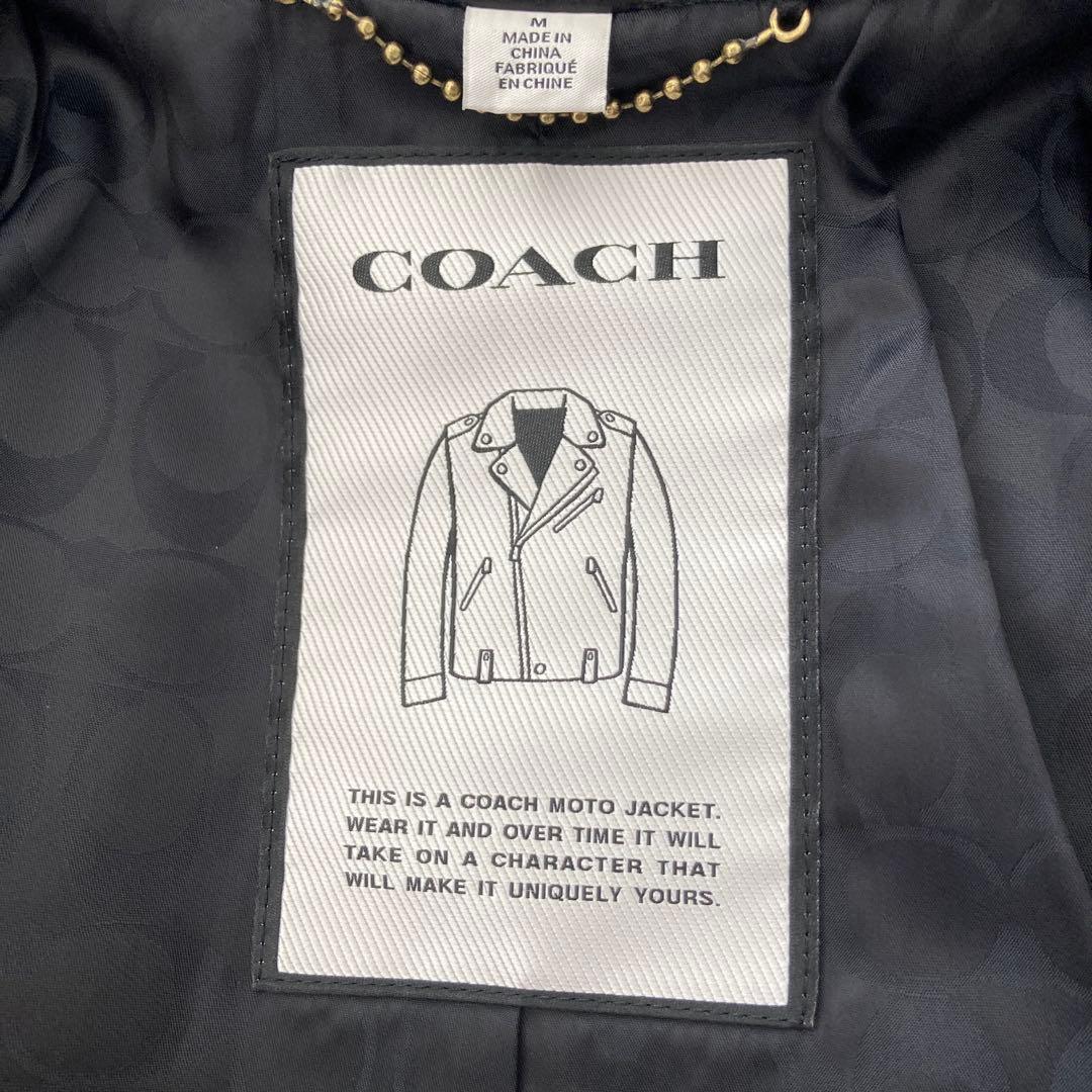 超美品 COACH ダブルライダースジャケット