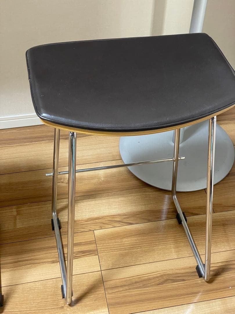 オカムラ okamura ダークブラウン スツール 2