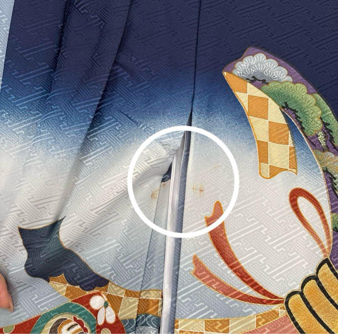 七五三 男の子 羽織り 着物 襦袢 3点セット 5歳男の子 日本製