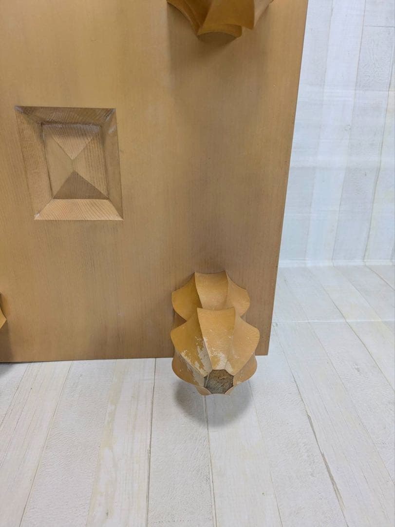 柾目 一枚板 碁盤 厚20.5cm 脚付き へそ付き 蓋付き