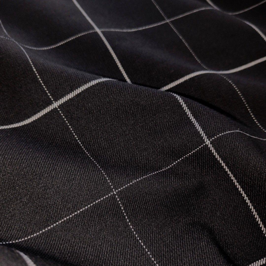 CULLNI クルニ ウインドペンチェック チンタブ プルオーバー ブラック 1