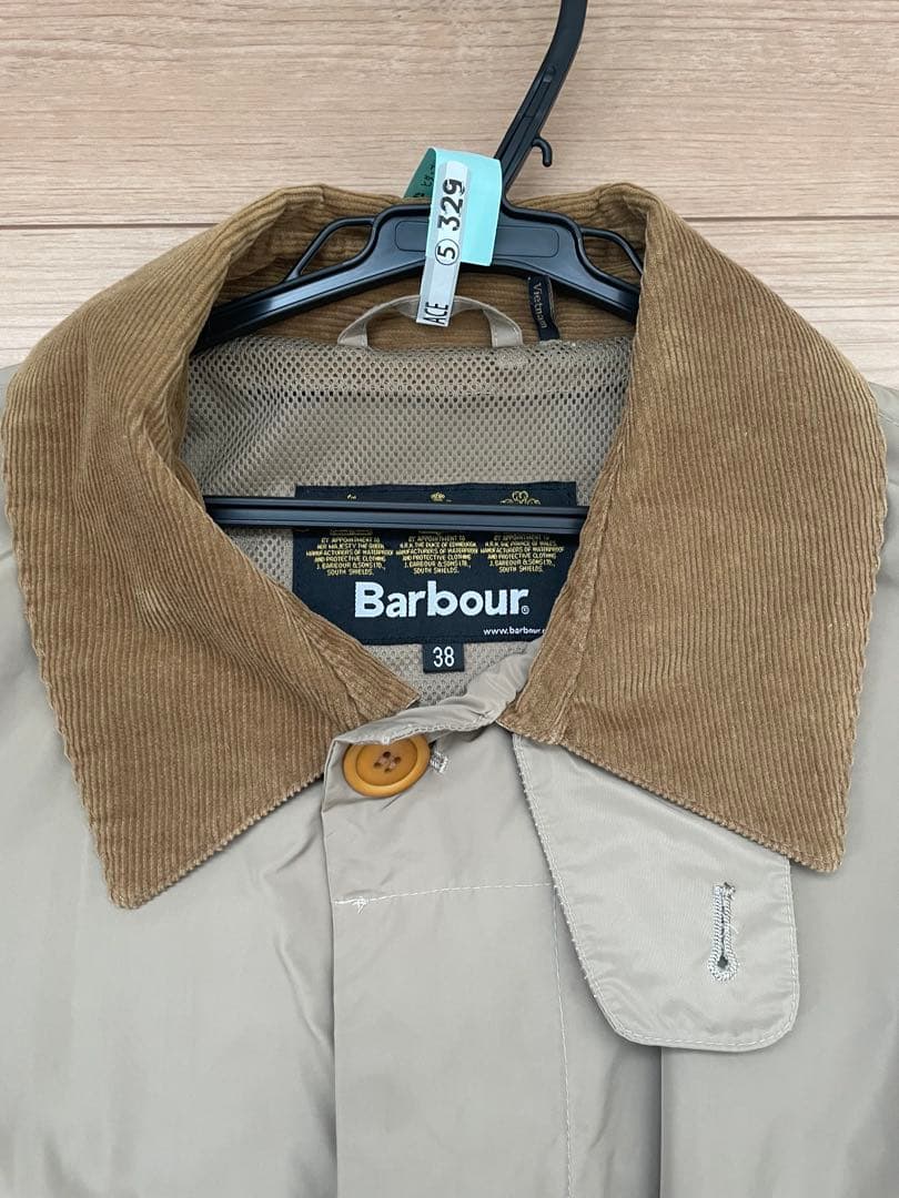 Barbour バブアー　ベージュ トレンチコート　38