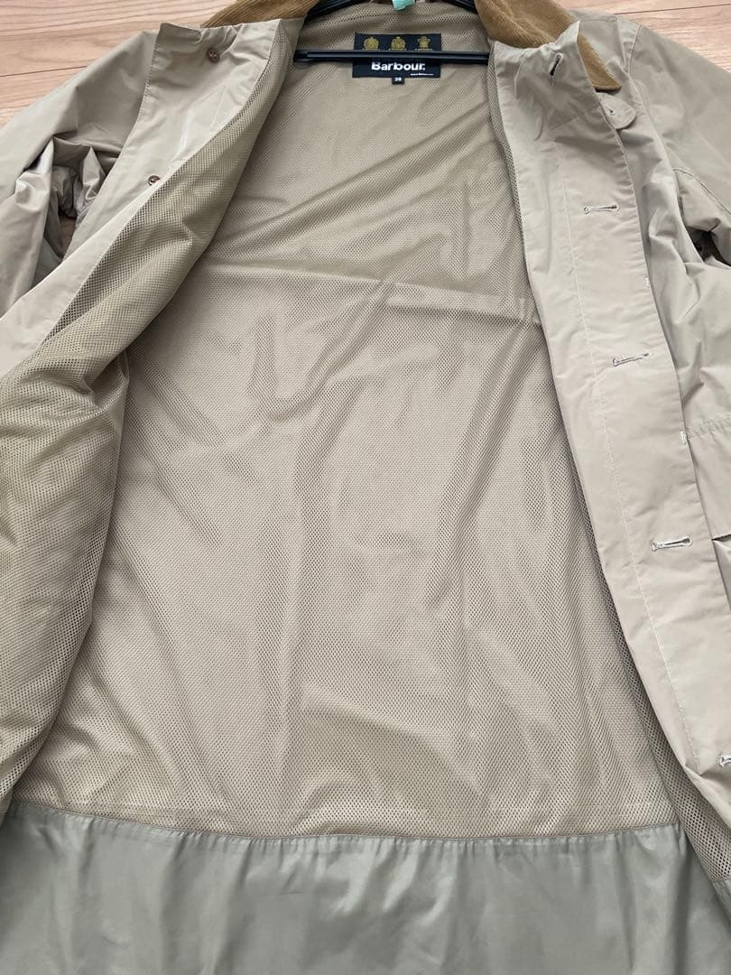 Barbour バブアー　ベージュ トレンチコート　38
